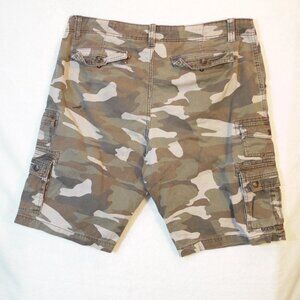 Iron CO Cargo Shorts Mens 38‎ Camo Streetwear Baggy Pockets Camping Beach Casual